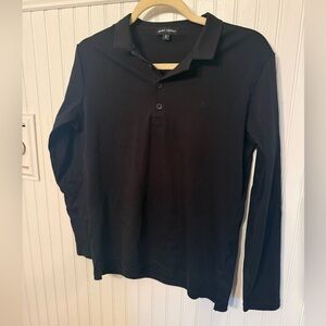 Saint Perry Long Sleeve Small Black Polo
